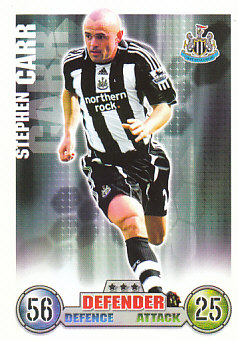 Stephen Carr Newcastle United 2007/08 Topps Match Attax #213